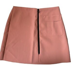 Topshop Tall Salmon Retro Mini Skirt | US Size 8